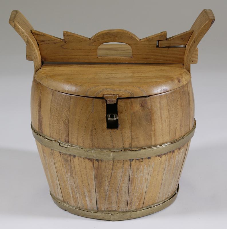 Antique Chinese Teapot in a Basket, Late 19th C.