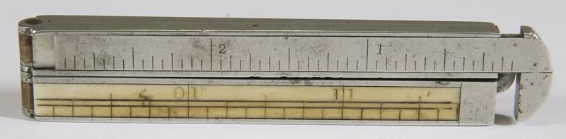 Circa 1880 Ivory Folding Ruler
