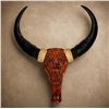 Image 1 : Hand-Painted Water Buffalo Skull