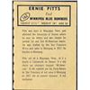 Image 2 : 1962 TOPPS CFL ERNIE PITTS (HOF)