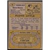 Image 2 : 1974 TOPPS FLOYD LITTLE (HOF)