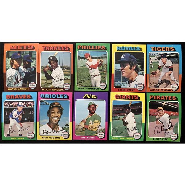 1975 TOPPS MINI's BASEBALL COLLECTION - 10 CARDS