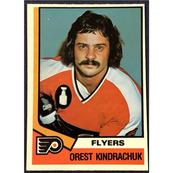1974-75 O-PEE-CHEE OREST KINDRACHUK  ROOKIE CARD