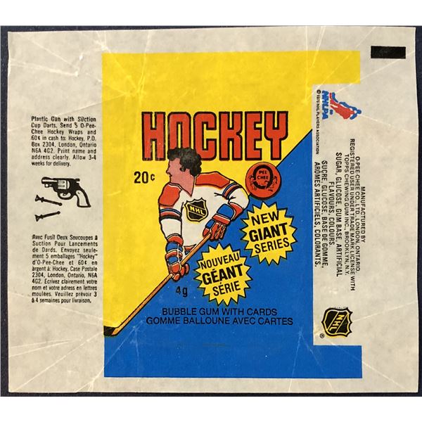 1980-81 O-PEE-CHEE HOCKEY WRAPPER