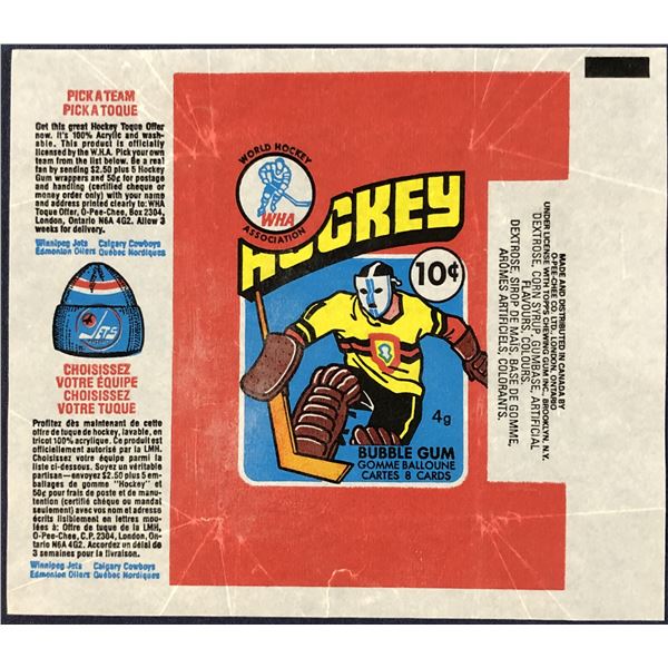 1976-77 O-PEE-CHEE WHA HOCKEY WRAPPER