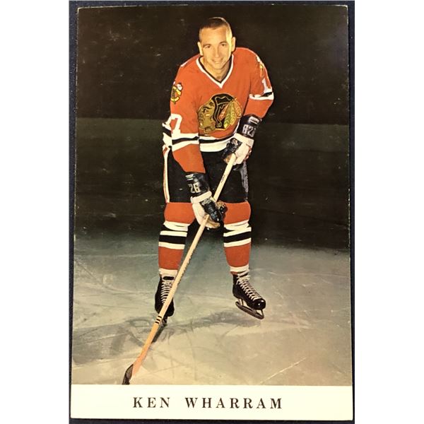 NHL CHICAGO BLACKHAWKS 4"x6" POSTCARD - KEN WHARRAM (HOF)