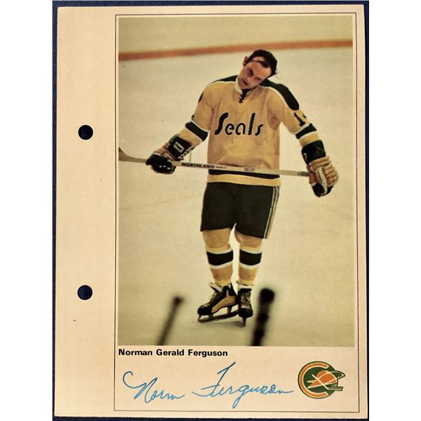 1971 TORONTO SUN NHL ACTION PLAYERS - NORM FERGUSON