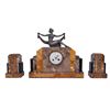 Image 1 : Art Deco French Marble Mantle Clock Garniture