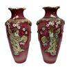 Image 1 : Japanese Pigeon Blood Satsuma-Style Vases