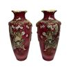 Image 3 : Japanese Pigeon Blood Satsuma-Style Vases