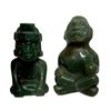 Image 1 : Olmec Mesoamerican Carved Green Hardstone Figures