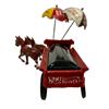 Image 3 : Cast Iron Schultz Beer & Ale Horse with Cart