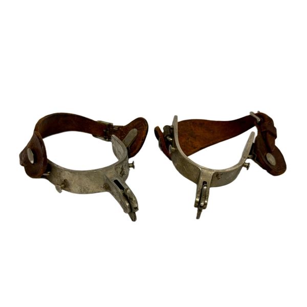 Crockett Bit & Spur Co. Nickel Cowboy Spurs