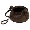 Image 2 : Hanging Hammered Copper Fireplace Cauldron