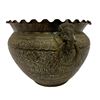 Image 5 : Antique Indian Engraved Brass Planter Pot