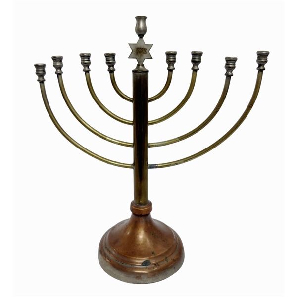 Brass Traditional Jewish Menorah