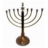 Image 1 : Brass Traditional Jewish Menorah
