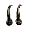 Image 2 : Petites Choses Gilt & Ebonized Figural Arm Hooks