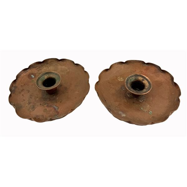 Joseph Leland Drumgold Copper Candlesticks