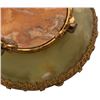 Image 7 : Gilt Brass & Onyx Jeweled Centerpiece