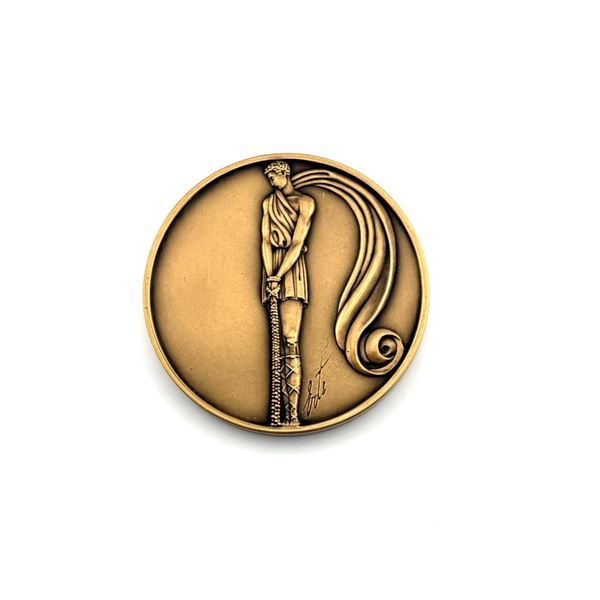 Erte Bonds Of Love Bronze Medallion 70/1500