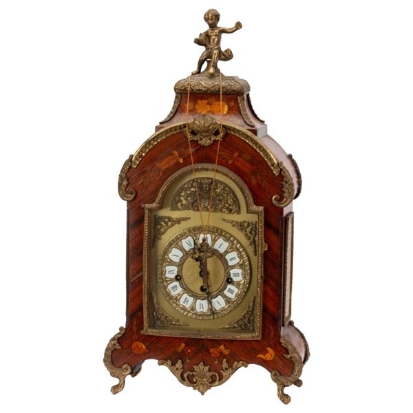 French Boulle-Style Bracket Clock