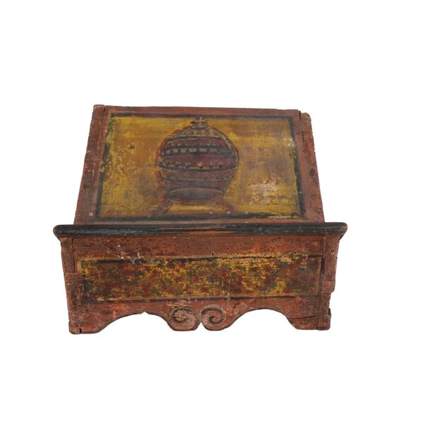19th Century Carved Polychrome Missal Stand