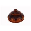 Image 1 : Lidded Cared Teak Round Box