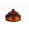 Image 4 : Lidded Cared Teak Round Box