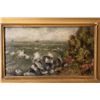 Image 2 : Gilt Framed Coastal Landscape Oil Painting