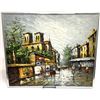 Image 1 : Ramson Signed Notre Dame Cityscape Oil on Canvas