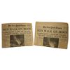 Image 1 : 1969 NY Times "Men Walk on the Moon" Newspapers
