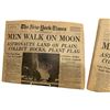 Image 3 : 1969 NY Times "Men Walk on the Moon" Newspapers