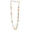 Image 1 : Gerald Yosca Designer Gold Tone Bead Necklace
