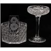 Image 1 : Two American Brilliant Clear Cut Glass Pieces