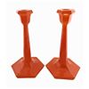 Image 1 : Art Deco Tango Glass Candlesticks