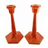 Image 2 : Art Deco Tango Glass Candlesticks