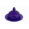 Image 1 : Cobalt Blue 'Inverted Thistle' Dome Lidded Dish