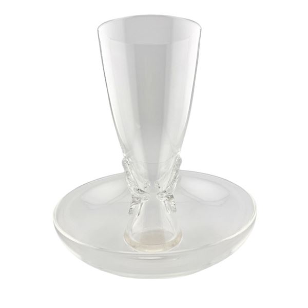 Steuben Crystal Corolla Vase & Bowl