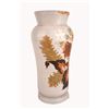 Image 3 : Floral Opaline Milk Glass Vase
