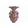 Image 1 : Double Handled Vase with Applied Flowers