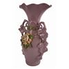 Image 3 : Double Handled Vase with Applied Flowers