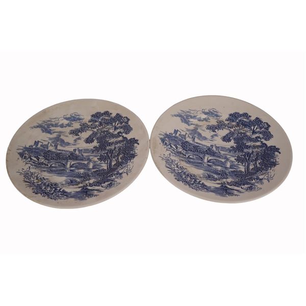 Wedgwood "Countryside" Blue & White Plates