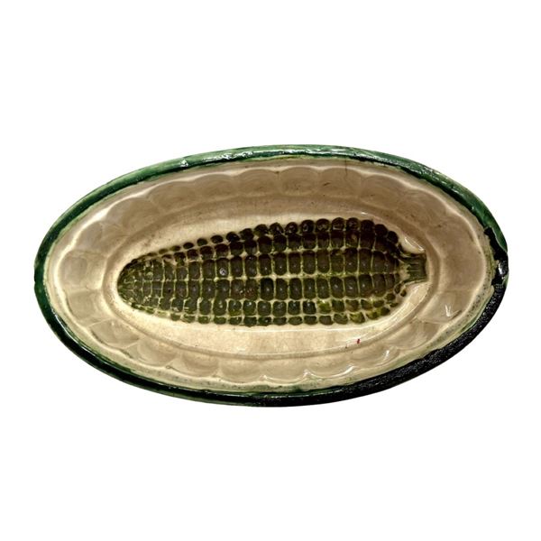 Glazed Stoneware Corn Bowl