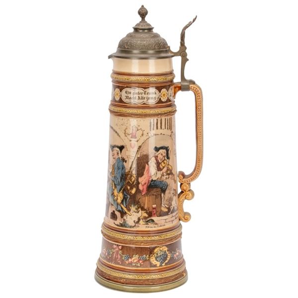Mettlach Beer Stein - Heinrich Schlitt Stein