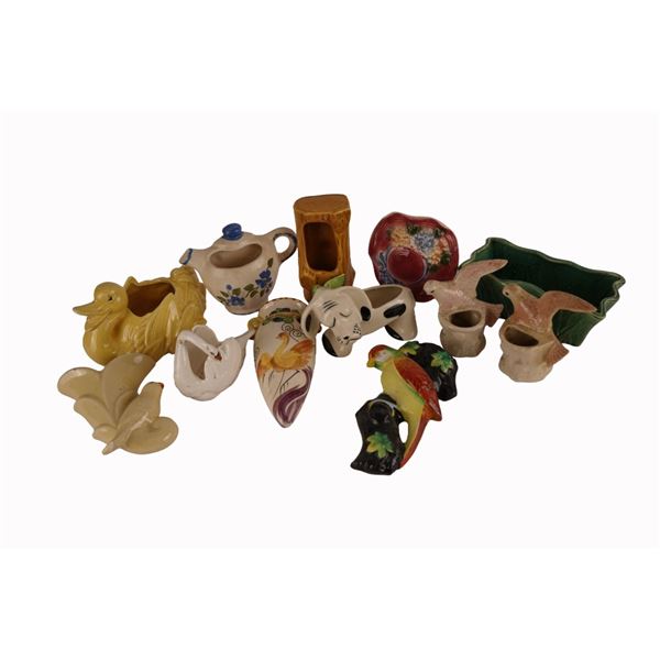 Mid-Century Ceramic Planters & Wall Pockets