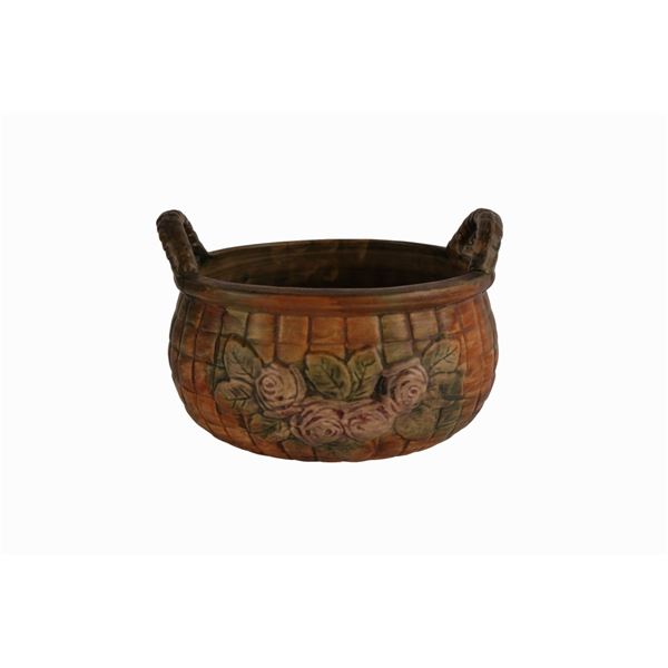 Weller Pottery Flemish Rose Basket
