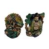 Image 2 : Chinese Shiwan-ware Ceramic Wall Pockets