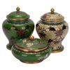 Image 1 : Three Chinese Cloisonne Covered Jars