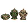 Image 2 : Three Chinese Cloisonne Covered Jars